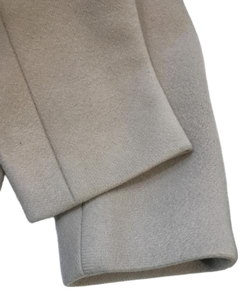 MUSE（ミューズ）MUSE (ミューズ) ダブルクロス ノーカラーコート ベージュ サイズ:FREEの古着・服飾アイテム