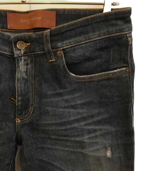 DOLCE & GABBANA（ドルチェ＆ガッバーナ）DOLCE & GABBANA (ドルチェ＆ガッバーナ) ストレッチデニムパンツ　G6DBLD/G8Q97 インディゴ サイズ:48の古着・服飾アイテム