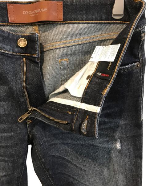 DOLCE & GABBANA（ドルチェ＆ガッバーナ）DOLCE & GABBANA (ドルチェ＆ガッバーナ) ストレッチデニムパンツ　G6DBLD/G8Q97 インディゴ サイズ:48の古着・服飾アイテム