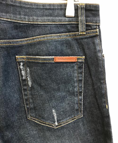 DOLCE & GABBANA（ドルチェ＆ガッバーナ）DOLCE & GABBANA (ドルチェ＆ガッバーナ) ストレッチデニムパンツ　G6DBLD/G8Q97 インディゴ サイズ:48の古着・服飾アイテム