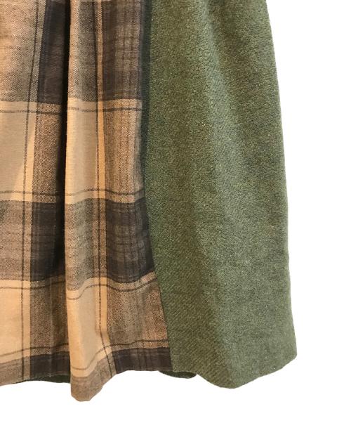 O'NEIL OF DUBLIN（オニールオブダブリン）O'NEIL OF DUBLIN (オニールオブダブリン) ラップウールスカート　17060230000030 オリーブ サイズ:Ｍの古着・服飾アイテム