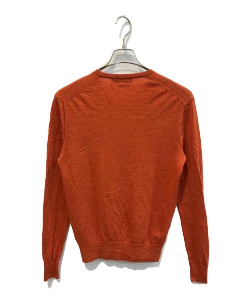 POLO RALPH LAUREN（ポロ・ラルフローレン）POLO RALPH LAUREN (ポロ・ラルフローレン) メリノウールニット オレンジ サイズ:Ｓの古着・服飾アイテム