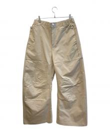 adidas（アディダス）の古着「エッセンシャル ワイドパンツ　KD6572」｜ベージュ