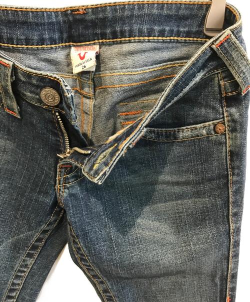 TRUE RELIGION（トゥルー レリジョン）TRUE RELIGION (トゥルー レリジョン) フレアデニムパンツ インディゴ サイズ:SIZE 66cm (W26)の古着・服飾アイテム