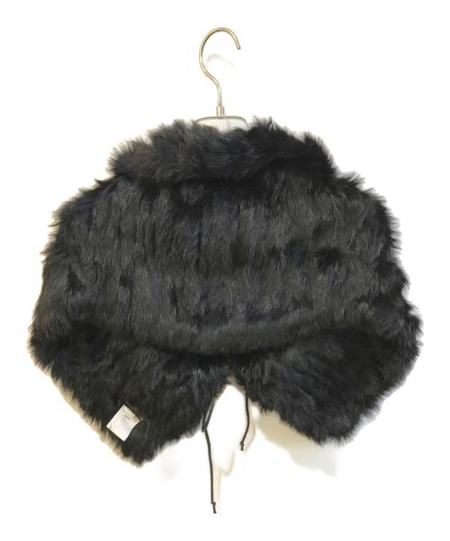 5351 pour les FEMMES（5351プールレスフェム）5351 POUR LES FEMMES (5351プールレスフェム) ラビットファーストール ブラックの古着・服飾アイテム