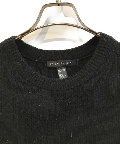mizuiro-ind（ミズイロインド）mizuiro-ind (ミズイロインド) ロングニットベスト　4-229483 ブラック サイズ:FREEの古着・服飾アイテム