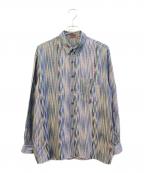missoniミッソーニ）の古着「総柄シャツ　D-TK392」｜ブルー
