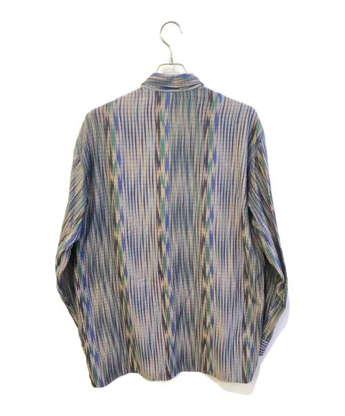 missoni（ミッソーニ）MISSONI (ミッソーニ) 総柄シャツ　D-TK392 ブルー サイズ:52の古着・服飾アイテム