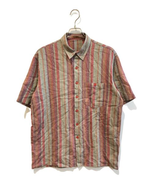 missoni（ミッソーニ）MISSONI (ミッソーニ) 半袖シャツ レッド サイズ:52の古着・服飾アイテム