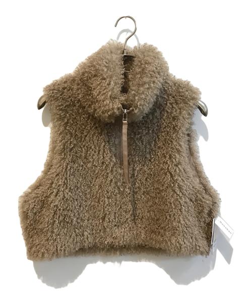 vivapresto（ビバプレスト）vivapresto (ビバプレスト) フェイクファーベスト ベージュ サイズ:Ｍ 未使用品の古着・服飾アイテム