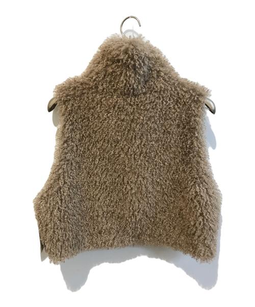 vivapresto（ビバプレスト）vivapresto (ビバプレスト) フェイクファーベスト ベージュ サイズ:Ｍ 未使用品の古着・服飾アイテム