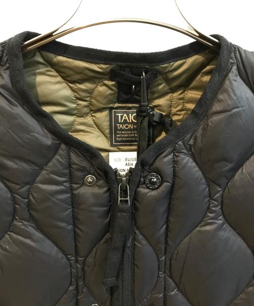 TAION（タイオン）TAION (タイオン) M65 ライナーWジップ ダウンジャケット-ソフトシェル　M65LSZBML-1 ブラック サイズ:Ｌの古着・服飾アイテム
