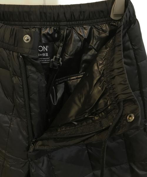 TAION（タイオン）TAION (タイオン) ダウンパンツ ブラック サイズ:Sの古着・服飾アイテム