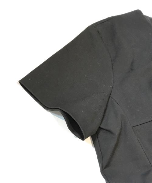 THIRD MAGAZINE（サードマガジン）THIRD MAGAZINE (サードマガジン) 半袖ブラウス ブラック サイズ:9の古着・服飾アイテム