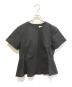 THIRD MAGAZINE（サードマガジン）の古着「半袖ブラウス」｜ブラック