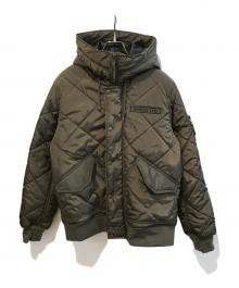 AVIREX（アヴィレックス）の古着「キルティングジャケット　6112175」｜オリーブ