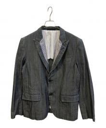 COMME des GARCONS HOMME（コムデギャルソン オム）の古着「テーラードジャケット　HS-J073」｜インディゴ