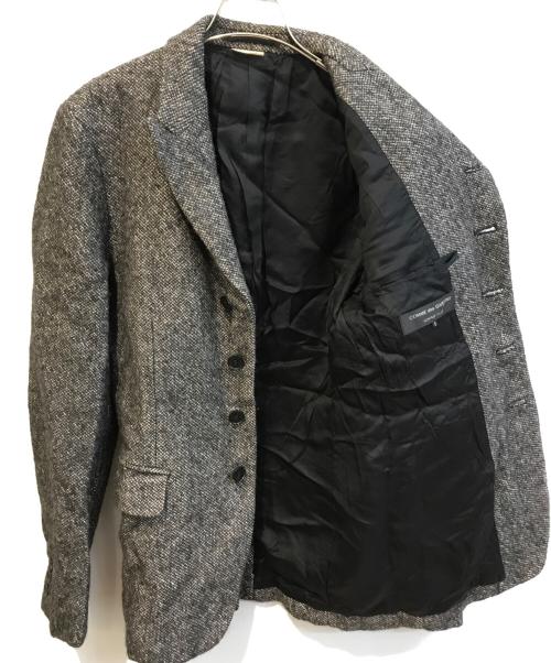 COMME des GARCONS HOMME PLUS（コムデギャルソンオムプリュス）COMME des GARCONS HOMME PLUS (コムデギャルソンオムプリュス) リネンウールテーラードジャケット　PJ-J059 グレー サイズ:Sの古着・服飾アイテム