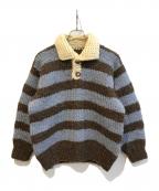 THUNDERBIRDサンダーバード）の古着「カウチンニット」｜スカイブルー