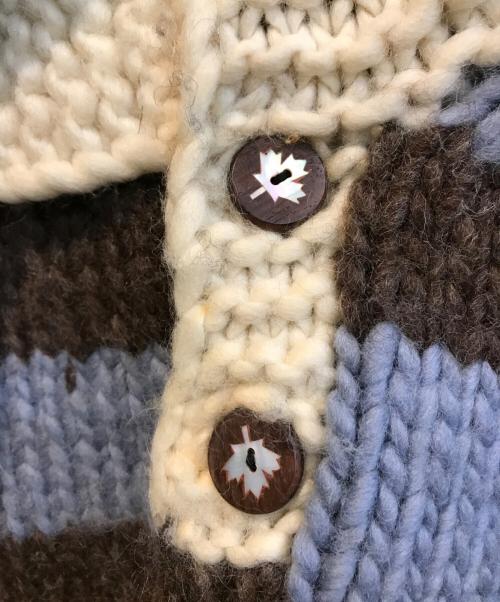 THUNDERBIRD（サンダーバード）THUNDERBIRD (サンダーバード) カウチンニット スカイブルー サイズ:freeの古着・服飾アイテム