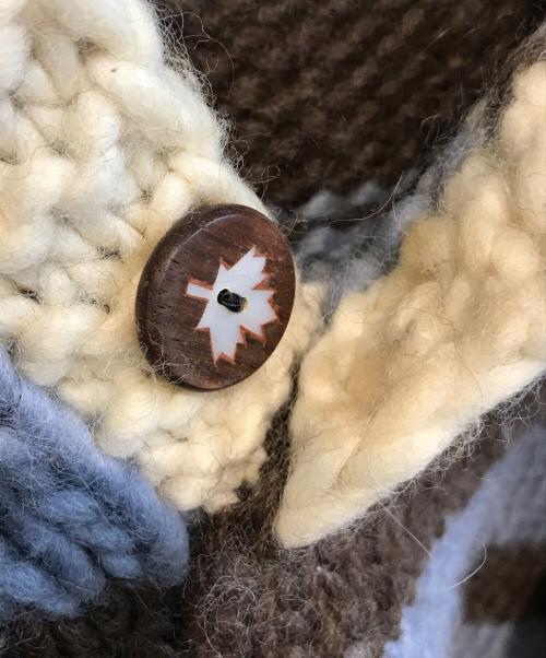 THUNDERBIRD（サンダーバード）THUNDERBIRD (サンダーバード) カウチンニット スカイブルー サイズ:freeの古着・服飾アイテム