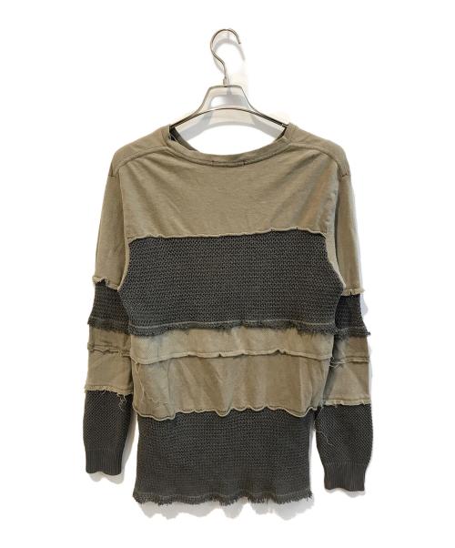 UNDERCOVERISM（アンダーカバーイズム）UNDERCOVERISM (アンダーカバーイズム) 再構築カットソー　V238 ベージュ サイズ:Mの古着・服飾アイテム