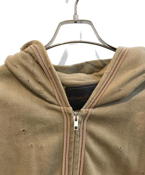 UNDERCOVERISM（アンダーカバーイズム）UNDERCOVERISM (アンダーカバーイズム) 異素材ドッキングパーカー B269-CS9 ベージュ サイズ:Mの古着・服飾アイテム