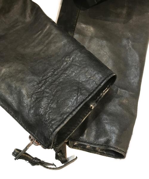 DIESEL（ディーゼル）DIESEL (ディーゼル) レザージャケット ブラック サイズ:Mの古着・服飾アイテム