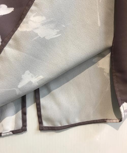 Snidel（スナイデル）Snidel (スナイデル) ダブルベルトプリントスカート　SWFS251204 パープルの古着・服飾アイテム