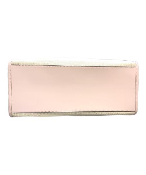 MICHAEL KORS（マイケル・コース）MICHAEL KORS (マイケル・コース) キャンバストートバッグ　35S2G7ZT3C ベージュ×ピンクの古着・服飾アイテム