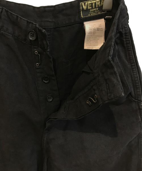 VETRA（ベトラ）VETRA (ベトラ) コットンリネンパンツ ブラック サイズ:Mの古着・服飾アイテム
