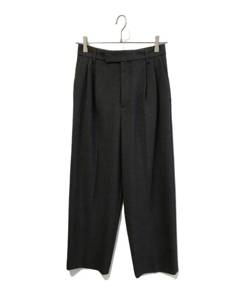 journal standard L'essage（ジャーナルスタンダード レサージュ）journal standard L'essage (ジャーナルスタンダード レサージュ) ヴィスポリーノ2タックワイドパンツ　24030370011010 グレー サイズ:Sの古着・服飾アイテム
