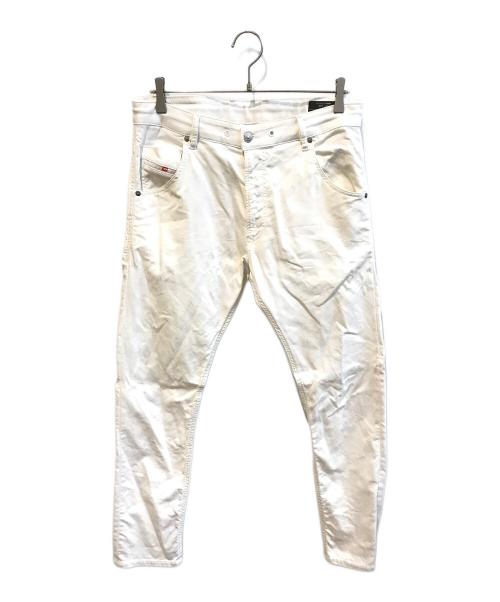 DIESEL（ディーゼル）DIESEL (ディーゼル) デニムパンツ ホワイト サイズ:81cmの古着・服飾アイテム