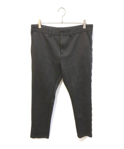 BRIEFING（ブリーフィング）BRIEFING (ブリーフィング) BRIEFING WARM SIDE LOGO LINE SLIM PANTS　BRG233M58 ブラック サイズ:SIZE XLの古着・服飾アイテム
