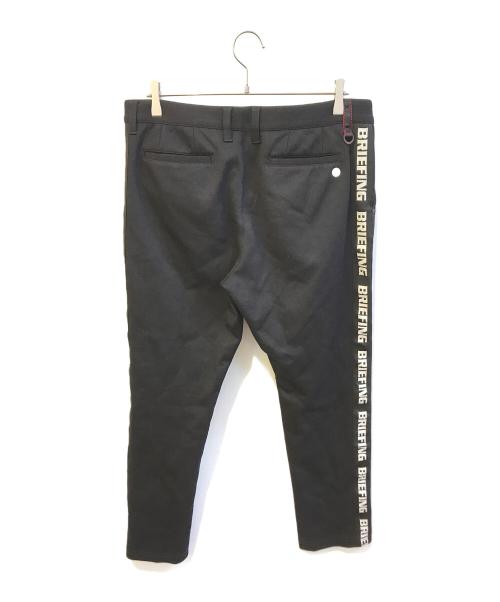 BRIEFING（ブリーフィング）BRIEFING (ブリーフィング) BRIEFING WARM SIDE LOGO LINE SLIM PANTS　BRG233M58 ブラック サイズ:SIZE XLの古着・服飾アイテム