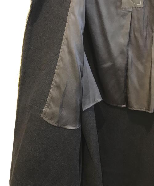 Noble（ノーブル）Noble (ノーブル) キャレメルミックスリバージップコート　	24020240505040 ブラック サイズ:Sの古着・服飾アイテム
