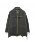 Noble（ノーブル）の古着「キャレメルミックスリバージップコート　	24020240505040」｜ブラック