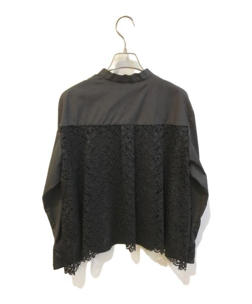 theory luxe（セオリーリュクス）theory luxe (セオリーリュクス) バックレースシャツ 03-4108270 ブラック サイズ:Mの古着・服飾アイテム