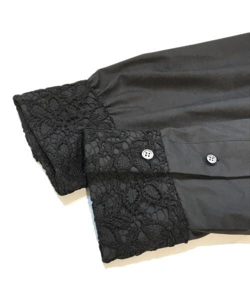 theory luxe（セオリーリュクス）theory luxe (セオリーリュクス) バックレースシャツ 03-4108270 ブラック サイズ:Mの古着・服飾アイテム