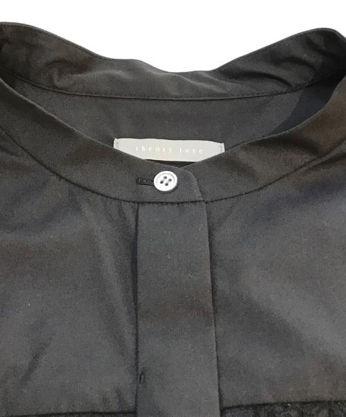 theory luxe（セオリーリュクス）theory luxe (セオリーリュクス) レース切替シャツ　03-4208228 ブラック サイズ:Mの古着・服飾アイテム