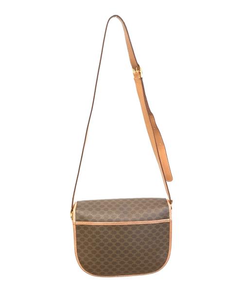CELINE（セリーヌ）CELINE (セリーヌ) マカダム柄トリオンフショルダーバッグ ブラウンの古着・服飾アイテム