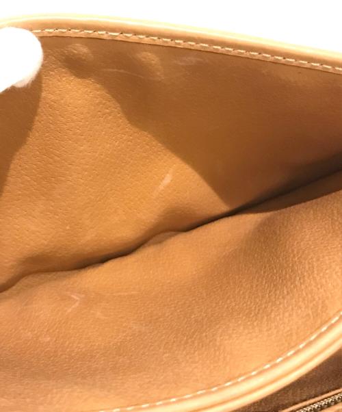 CELINE（セリーヌ）CELINE (セリーヌ) マカダム柄トリオンフショルダーバッグ ブラウンの古着・服飾アイテム