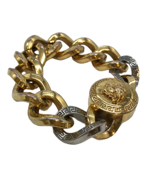VERSACE（ヴェルサーチェ）VERSACE (ヴェルサーチェ) メデューサチェーンブレスレット DG08452 ゴールドの古着・服飾アイテム