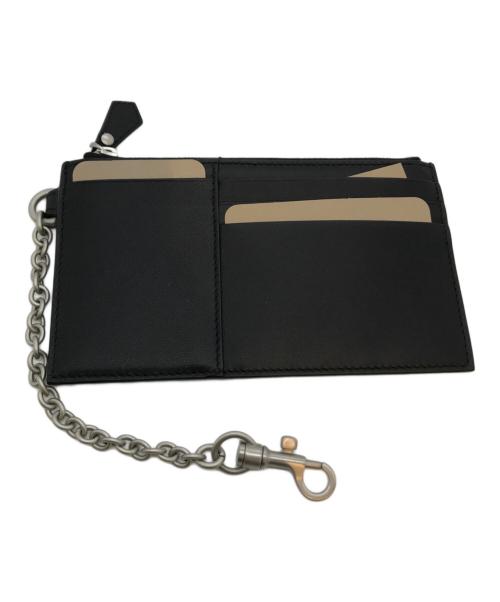 BOTTEGA VENETA（ボッテガベネタ）BOTTEGA VENETA (ボッテガベネタ) チェーン付きスモールウォレット ブラックの古着・服飾アイテム