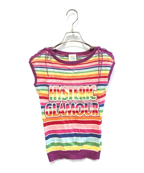 Hysteric Glamour（ヒステリックグラマー）Hysteric Glamour (ヒステリックグラマー) ニットタンクトップ　2NV-1320 マルチカラー サイズ:ＦＲＥＥの古着・服飾アイテム