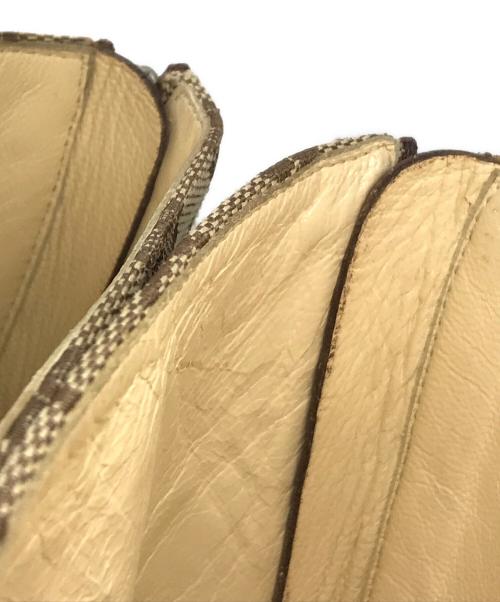 GUCCI（グッチ）GUCCI (グッチ) GGキャンバスヒールブーツ 117028 ベージュ サイズ:23.5の古着・服飾アイテム