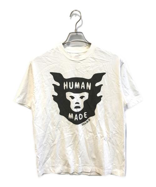 HUMAN MADE（ヒューマンメイド）HUMAN MADE (ヒューマンメイド) DAILY S/S T-SHIRT ホワイト サイズ:Mの古着・服飾アイテム