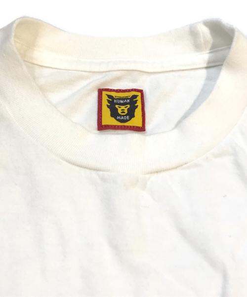 HUMAN MADE（ヒューマンメイド）HUMAN MADE (ヒューマンメイド) DAILY S/S T-SHIRT ホワイト サイズ:Mの古着・服飾アイテム