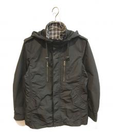 BURBERRY BLACK LABEL（バーバリーブラックレーベル）の古着「マウンテンパーカー　D1F04-103-09」｜ブラック