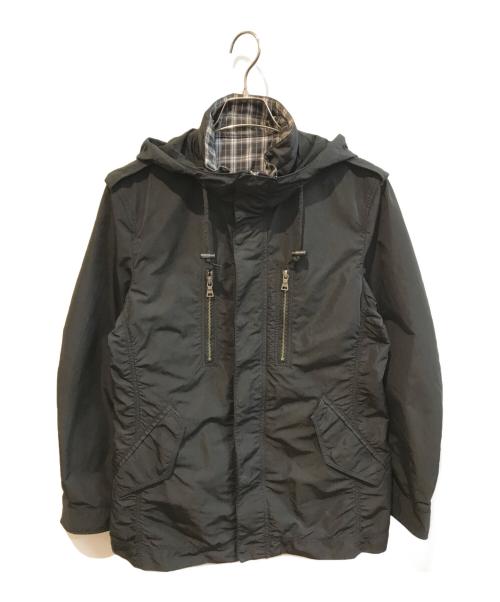 BURBERRY BLACK LABEL（バーバリーブラックレーベル）BURBERRY BLACK LABEL (バーバリーブラックレーベル) マウンテンパーカー　D1F04-103-09 ブラック サイズ:Ｌの古着・服飾アイテム